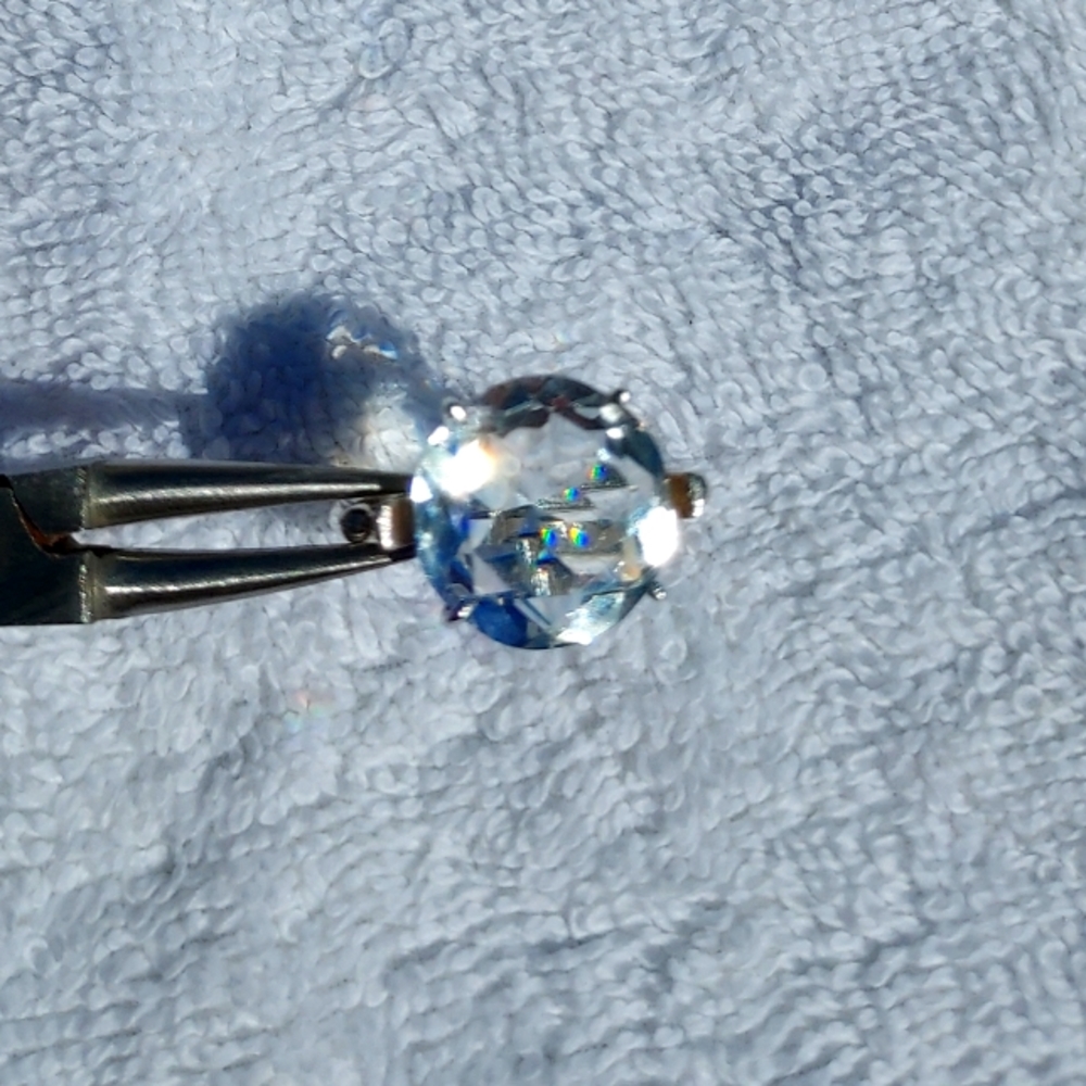 White Topaz ring, size 9